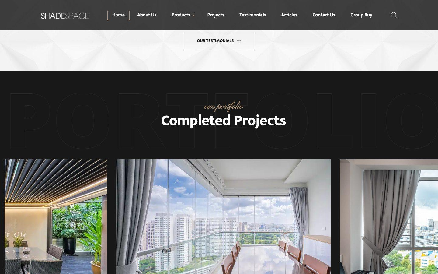 ShadeSpace SG website section 2